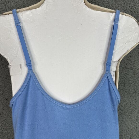 Skims Pointelle Logo  One Piece Romper Shorts Bodysuit Iris Blue SIZE 3X NWT - Picture 7 of 15